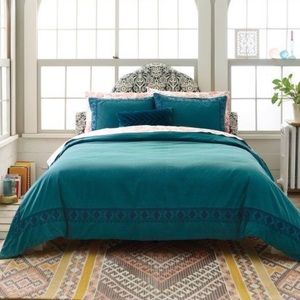 Teal boho opal house duvet